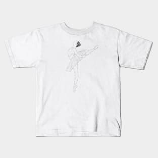 Arabesque - Ballerina Kids T-Shirt